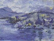 Lovis Corinth, Lake Lucerne in the afternoon